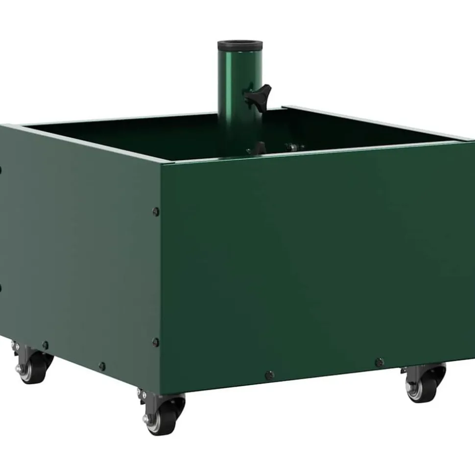 vidaXL Parasolvoet Groen 45 x 45 x 45 cm Staal