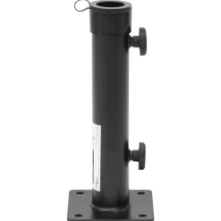 vidaXL Parasolvoet voor Ø38/48 mm stok staal matzwart