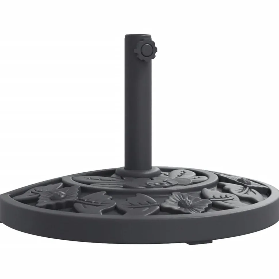 vidaXL Parasolvoet voor stok van Ø38 / 48 mm 9 kg halfrond