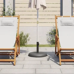 vidaXL Parasolvoet voor stokken van Ø32/35/38 mm 15 kg rond