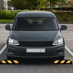 vidaXL Parkeerblokken reflecterend 2 st 56x15x10 cm rubber