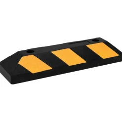vidaXL Parkeerblokken reflecterend 2 st 56x15x10 cm rubber