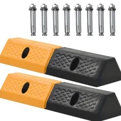 vidaXL Parkeerblokken 49x15x9 cm rubber 2 st