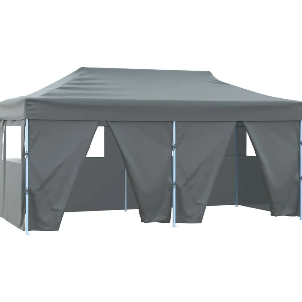 vidaXL Partytent Antraciet 291 x 580 x 315 cm Oxford Stof
