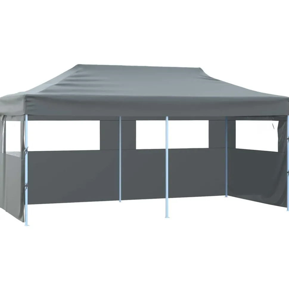 vidaXL Partytent Antraciet 291 x 580 x 315 cm Oxford Stof