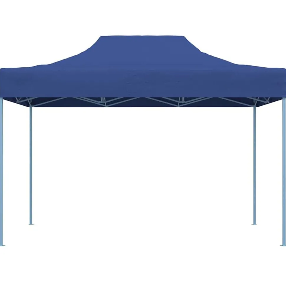 vidaXL Partytent inklapbaar 3x4 m staal blauw