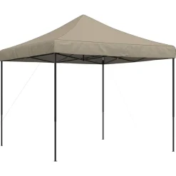 vidaXL Partytent inklapbaar pop-up 292x292x315 cm taupe