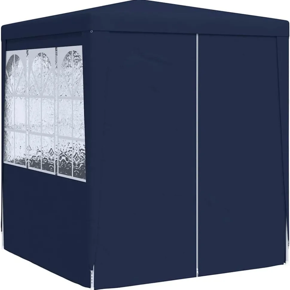 vidaXL Partytent met zijwanden professioneel 90 g/m² 2x2 m blauw