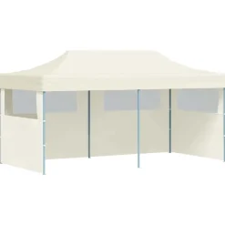 vidaXL Partytent pop-up inklapbaar 3x6 m crème