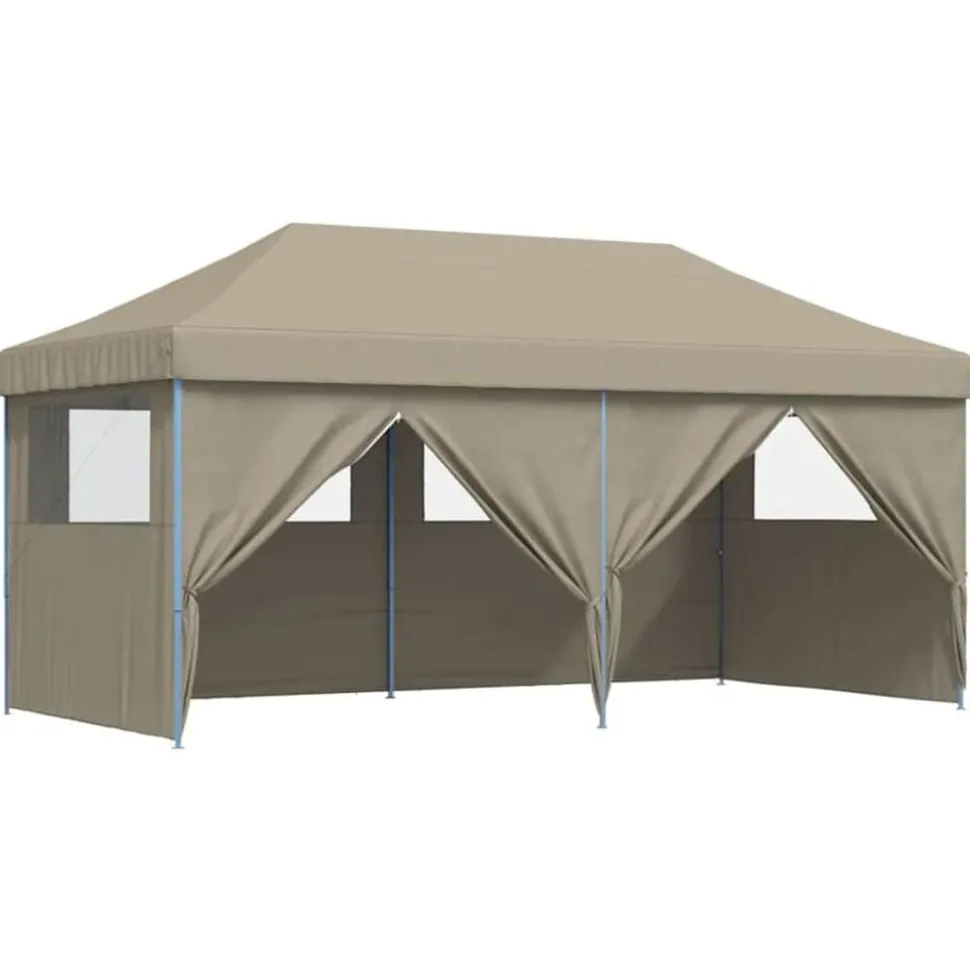 vidaXL Partytent Pop-up Taupe 580 x 292 x 315 cm Oxford Stof