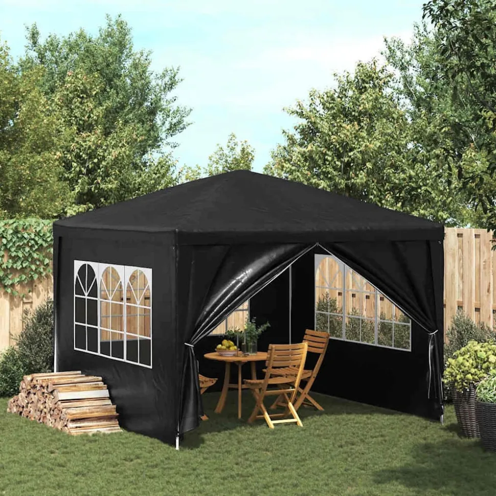 vidaXL Partytent 3x3 m antracietkleurig