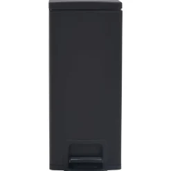 vidaXL Pedaalemmer met anti-vingerafdruk 30 L RVS zwart