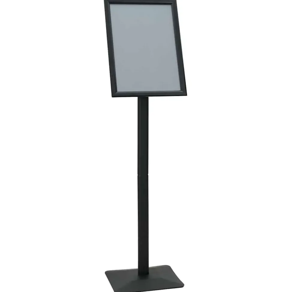 vidaXL Pedestal Posterstand Zilver a3 Gietijzer