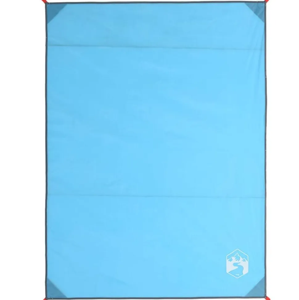 vidaXL Picknickkleed met haringen 205x155 cm blauw