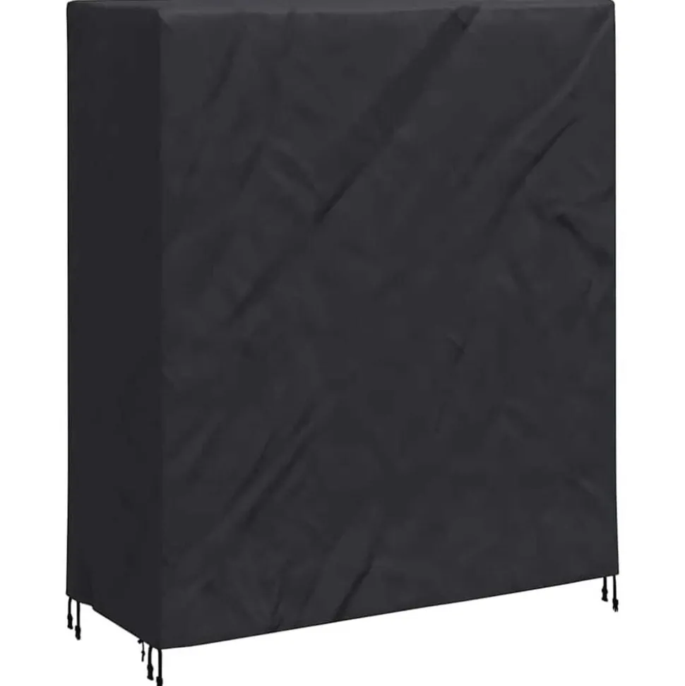 vidaXL Pingpong Tafelbedekking Effen Zwart 165 x 70 x 185 cm Stof