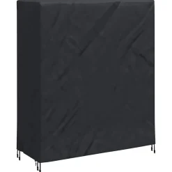 vidaXL Pingpong Tafelbedekking Effen Zwart 165 x 70 x 185 cm Stof
