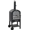 vidaXL Pizzaoven op houtskool met terracotta pizzasteen