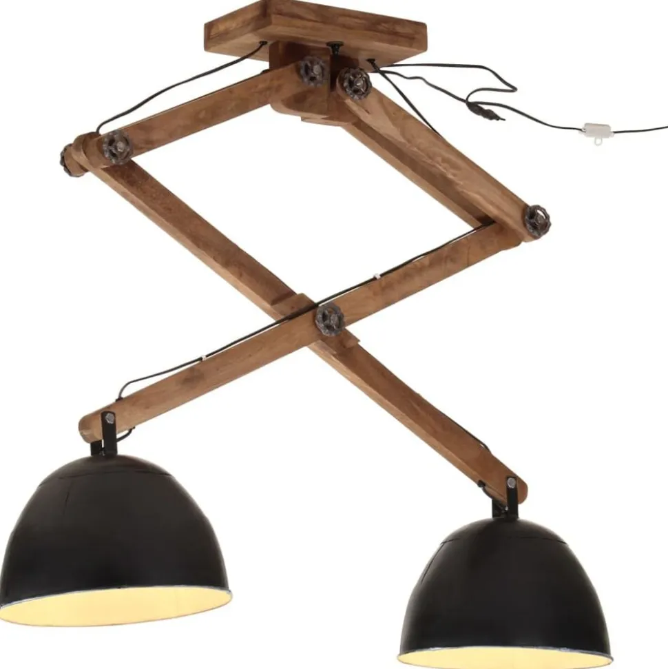 vidaXL Plafondlamp 25 W E27 29x18x85 cm zwart