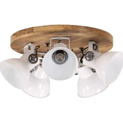 vidaXL Plafondlamp 25 W E27 50x50x25 cm wit