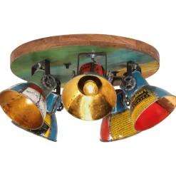 vidaXL Plafondlamp 25 W E27 50x50x25 cm meerkleurig