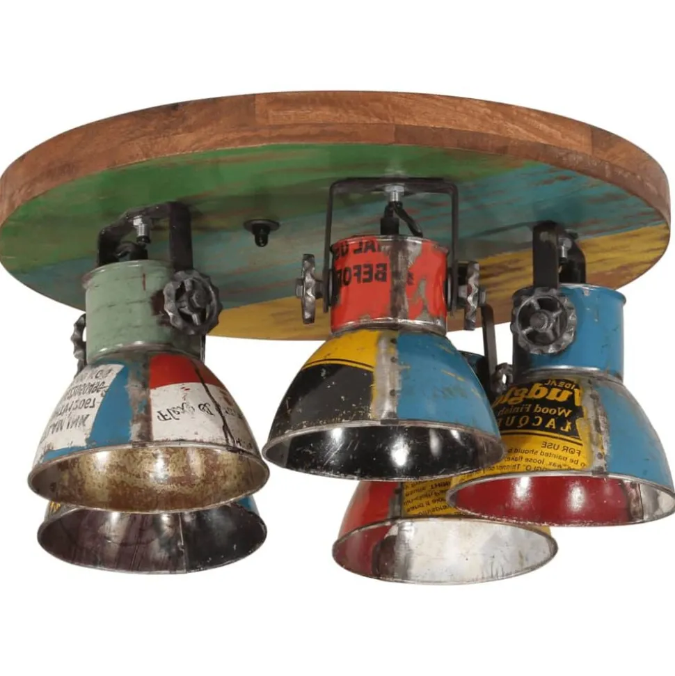 vidaXL Plafondlamp 25 W E27 50x50x25 cm meerkleurig