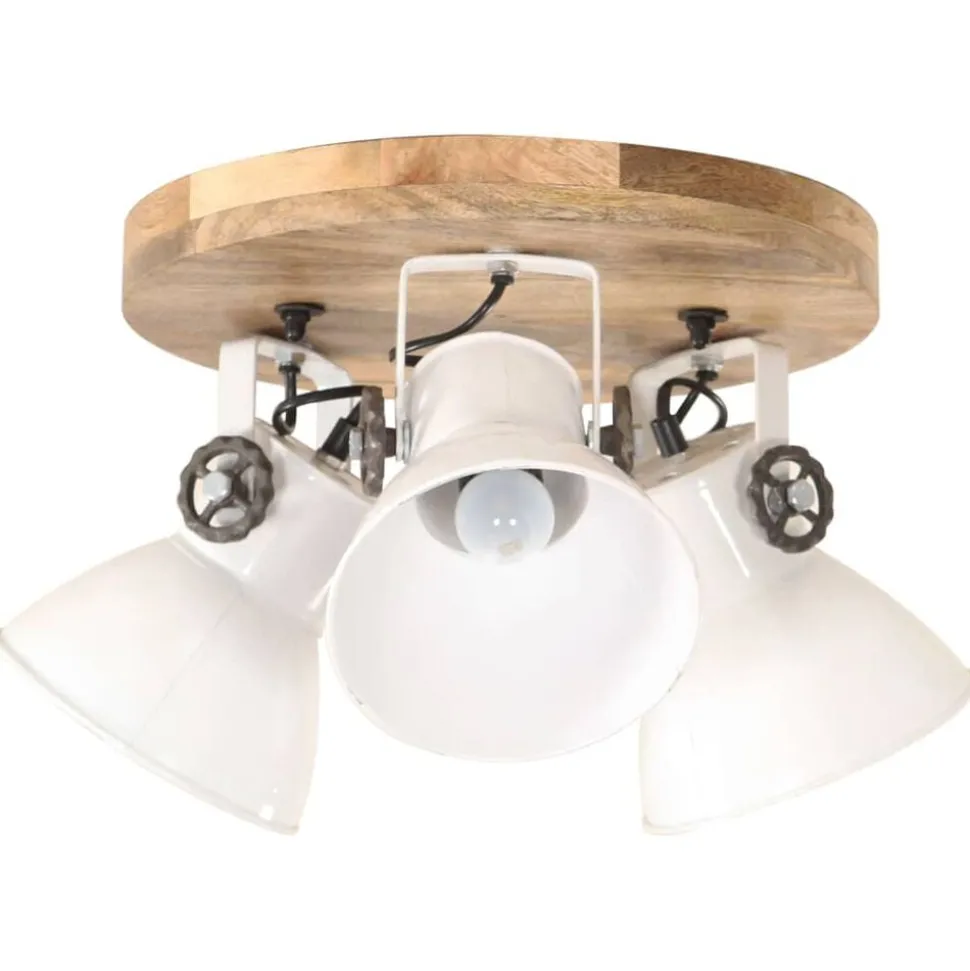 vidaXL Plafondlamp industrieel 25 W E27 42x27 cm wit