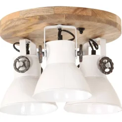 vidaXL Plafondlamp industrieel 25 W E27 42x27 cm wit