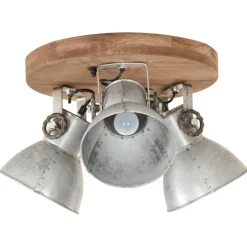 vidaXL Plafondlamp industrieel 25 W E27 42x27 cm zilverkleurig