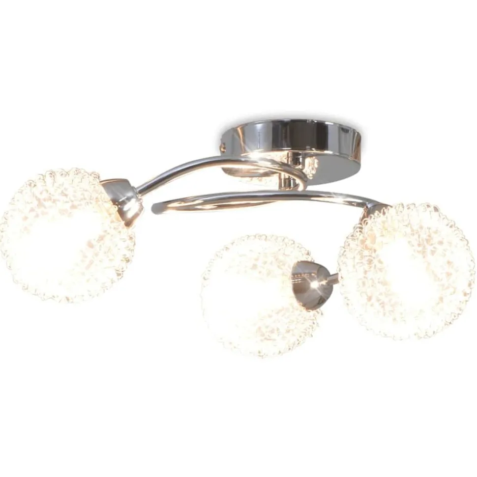 vidaXL Plafondlamp met 3 LED-lampen G9 120 W
