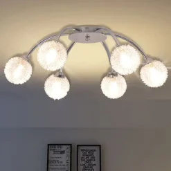vidaXL Plafondlamp met 6 LED-lampen G9 240 W