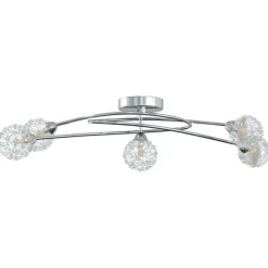 vidaXL Plafondlamp met gaasdraadkapjes 5xG9