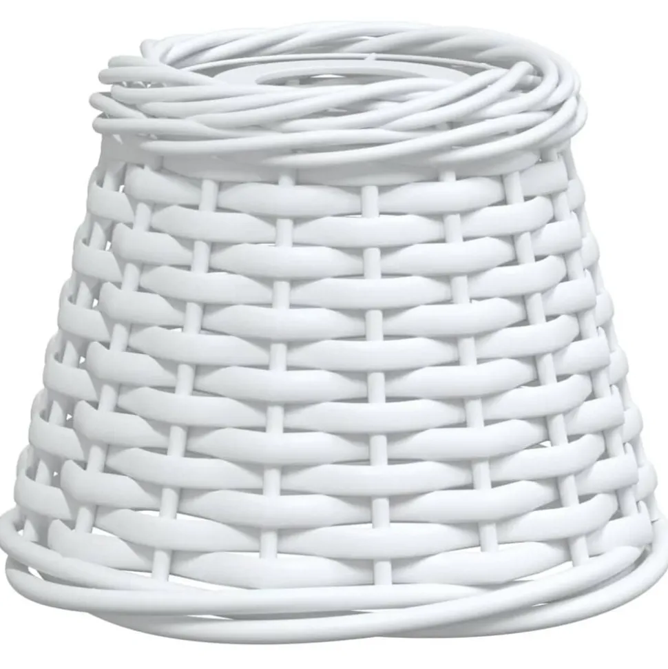 vidaXL Plafondlampenkap Ø15x12 cm wicker wit