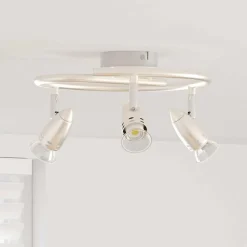 vidaXL Plafondspot met schijnwerpers Nikkel 27 x 10 x 12 cm Metaal