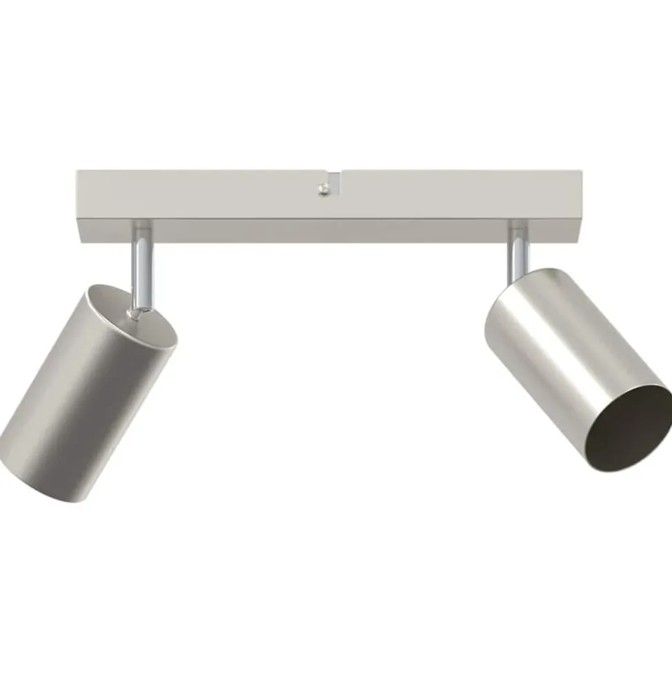 vidaXL Plafondspot met schijnwerpers Nikkel 26 x 6 x 16 cm Metaal