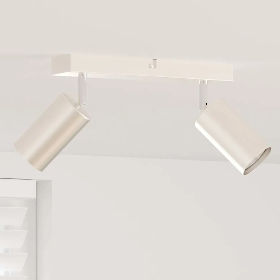 vidaXL Plafondspot met schijnwerpers Nikkel 26 x 6 x 16 cm Metaal