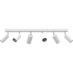 vidaXL Plafondspot met schijnwerpers Wit 73 x 6 x 16 cm Metaal
