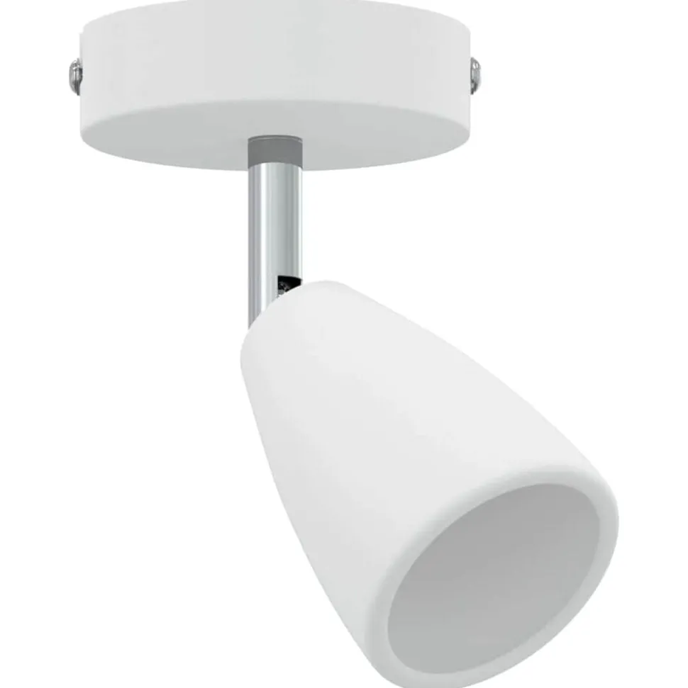 vidaXL Plafondspot met schijnwerpers Wit 25.5 x 8 x 16 cm Metaal