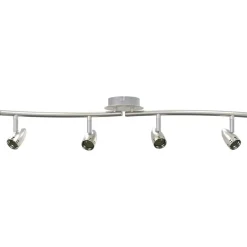 vidaXL Plafondspot met schijnwerpers Nikkel 27 x 10 x 12 cm Metaal