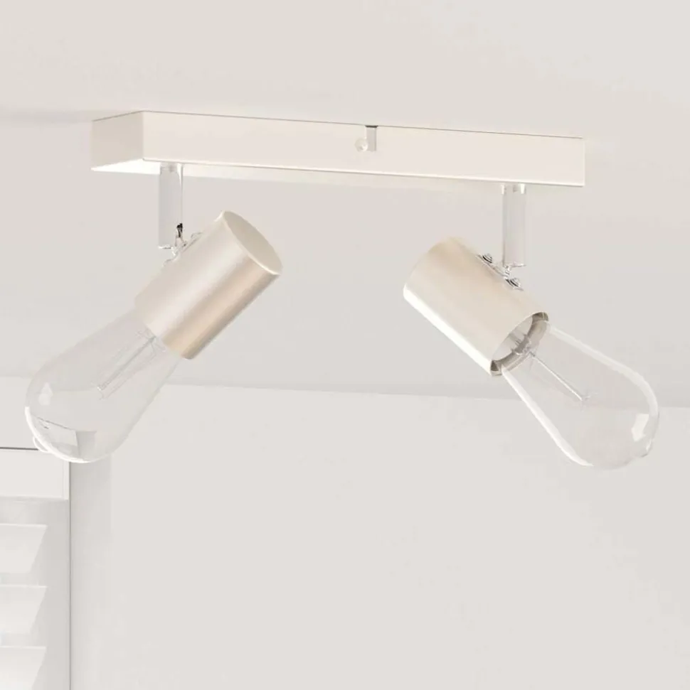 vidaXL Plafondspot met schijnwerpers Nikkel 26 x 6,5 x 11,5 cm Metaal