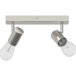 vidaXL Plafondspot met schijnwerpers Nikkel 26 x 6,5 x 11,5 cm Metaal