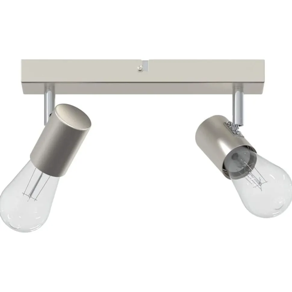 vidaXL Plafondspot met schijnwerpers Nikkel 26 x 6,5 x 11,5 cm Metaal