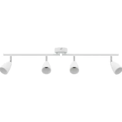 vidaXL Plafondspot met schijnwerpers Wit 25.5 x 8 x 16 cm Metaal