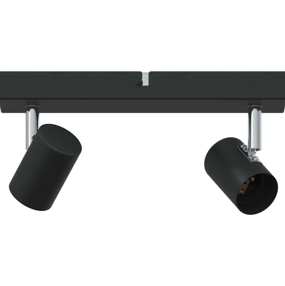vidaXL Plafondspot met schijnwerpers Zwart 26 x 6,5 x 11,5 cm Metaal