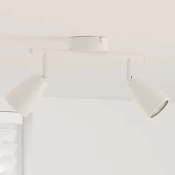 vidaXL Plafondspot met schijnwerpers Wit 25.5 x 8 x 16 cm Metaal
