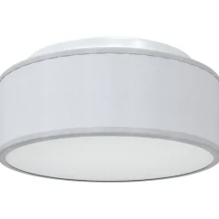 vidaXL Plafonnière met schijnwerpers Grijs 30 x 30 x 13,5 cm Stof