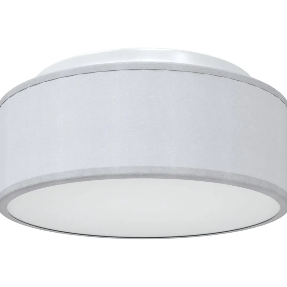 vidaXL Plafonnière met schijnwerpers Grijs 30 x 30 x 13,5 cm Stof