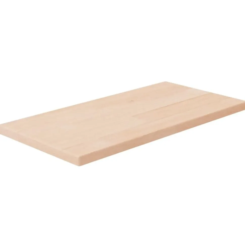 vidaXL Plank 40x20x1,5 cm onbehandeld massief eikenhout