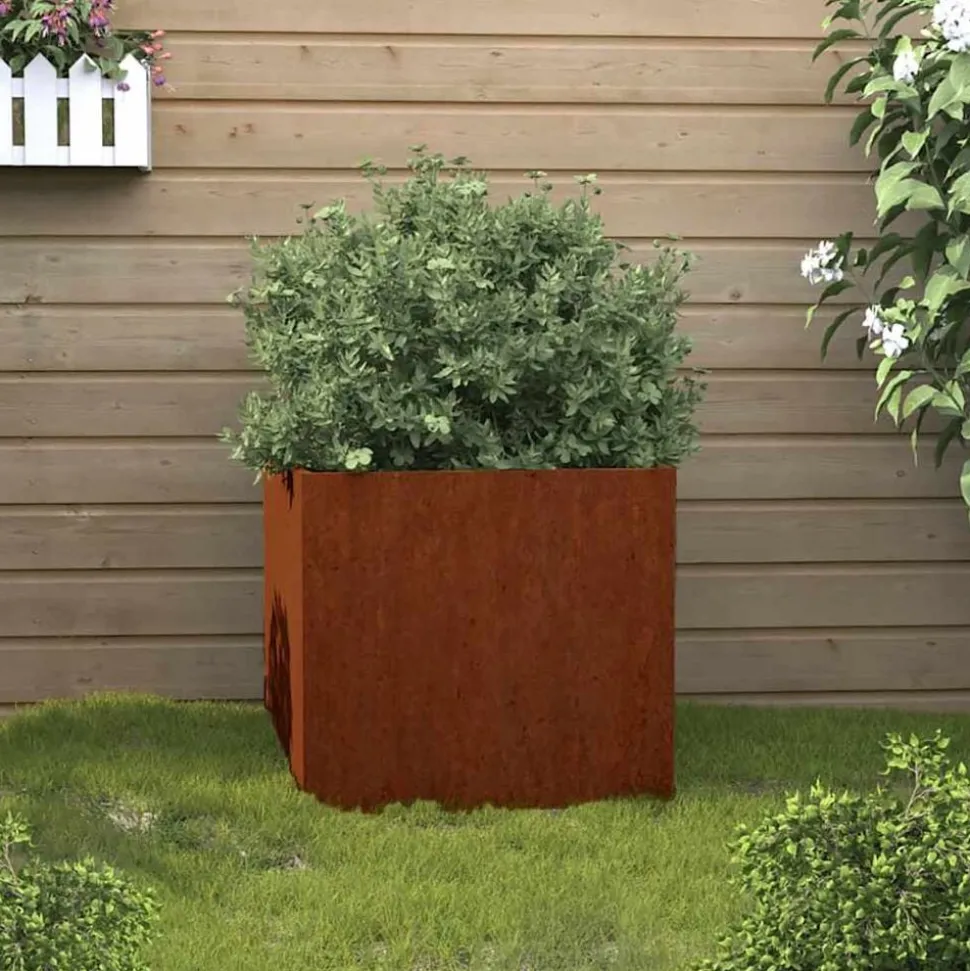 vidaXL Plantenbak 32x30x29 cm cortenstaal