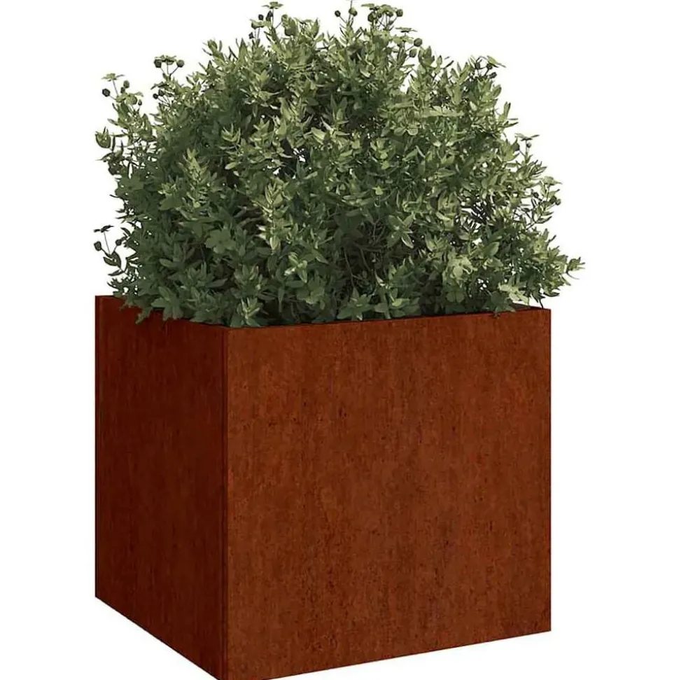 vidaXL Plantenbak 32x30x29 cm cortenstaal