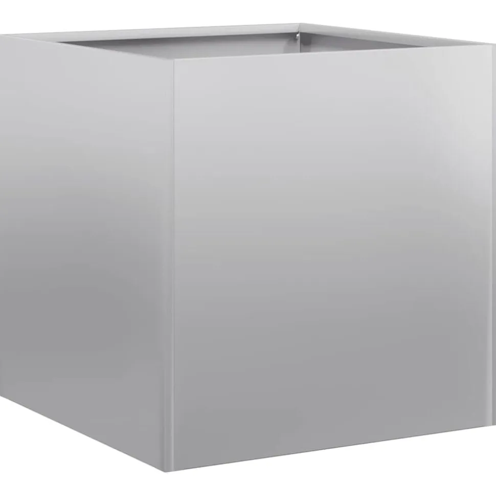 vidaXL Plantenbak 40x40x40 cm gegalvaniseerd staal
